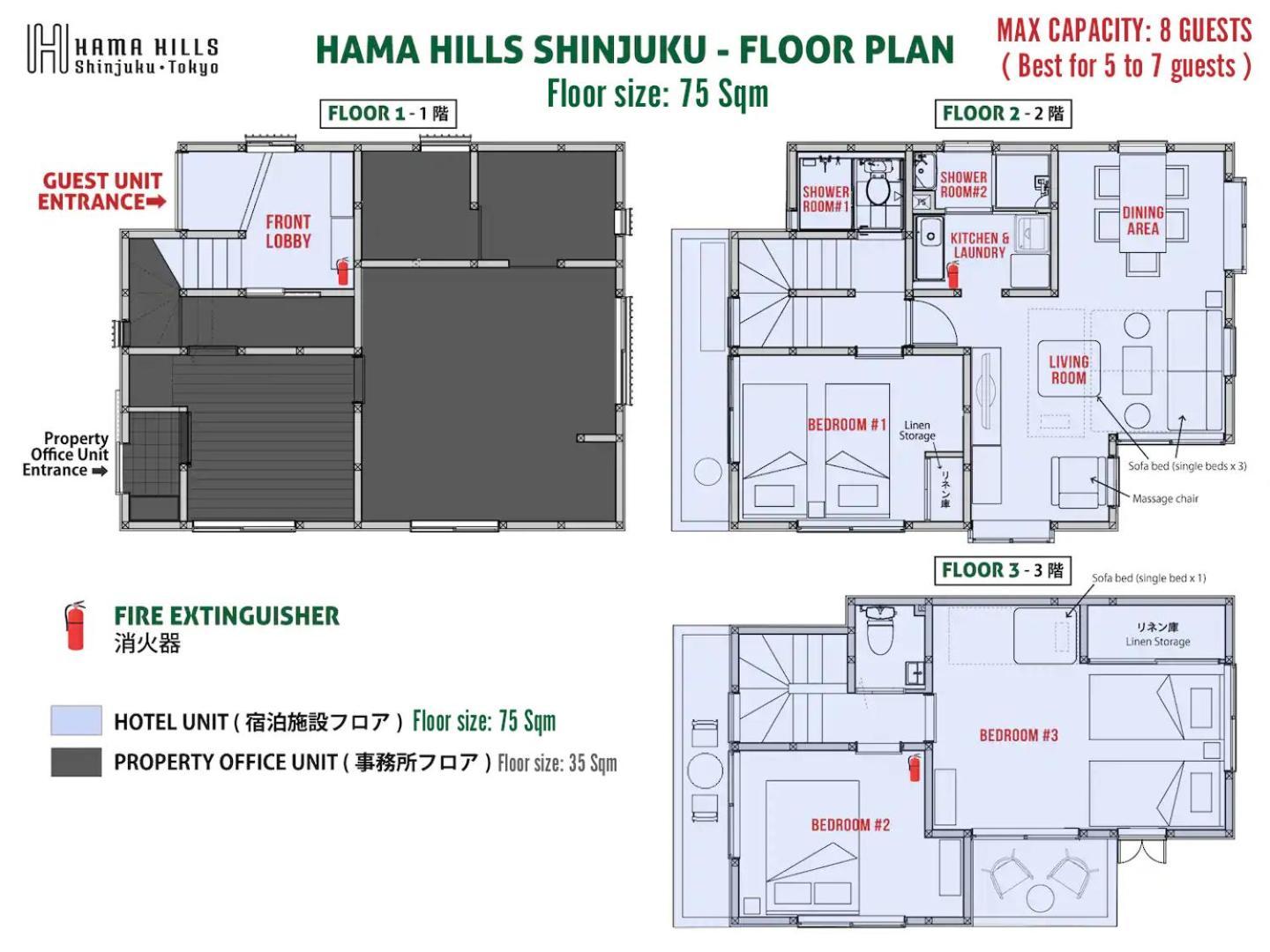 الشقق الفندقية طوكيوفي  Hama Hills Shinjuku المظهر الخارجي الصورة